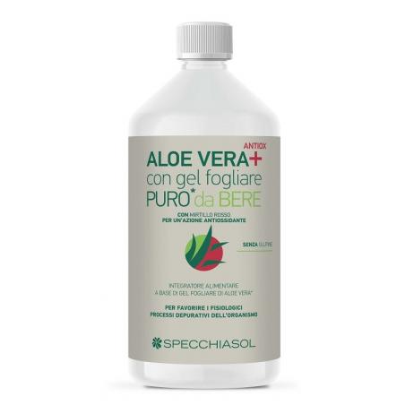 Specchiasol Succo AloeVera+ Mirtillo Rosso Integratore Depurativo 1000 ml