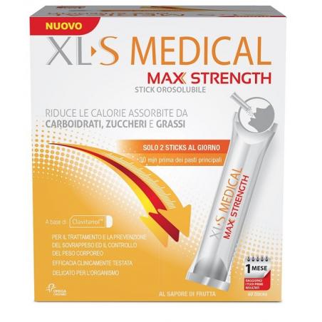XLS Max Strength 60 Stick Orosolubili Integratore Alimentare