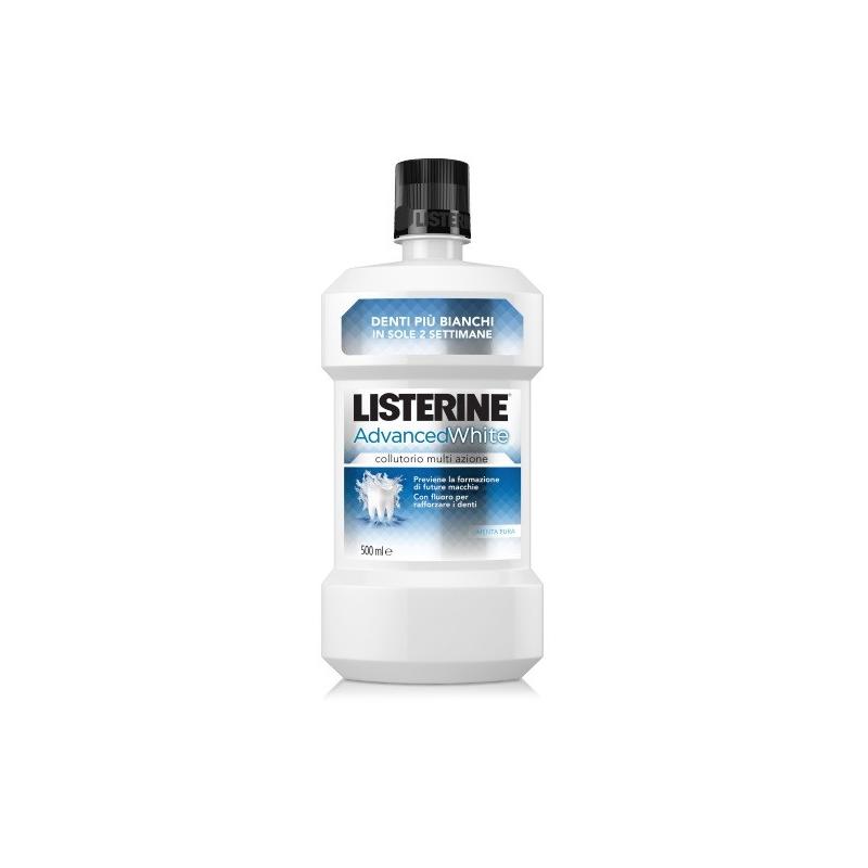 Listerine Advanced White Collutorio Protezione Bianco Naturale 500 ml