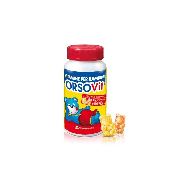 Montefarmaco Orsovit Integratore di Vitamine per Bambini 60 caramelle