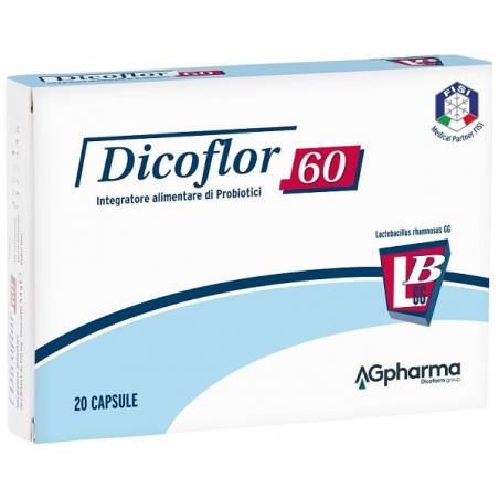 Dicoflor 60 Integratore Alimentare di Fermenti Lattici Vivi 20 Capsule