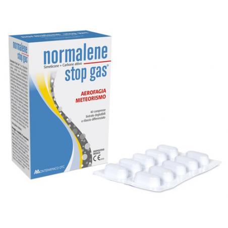 Montefarmaco Normalene Stop Gas Aerofagia e Meteorismo 40 compresse