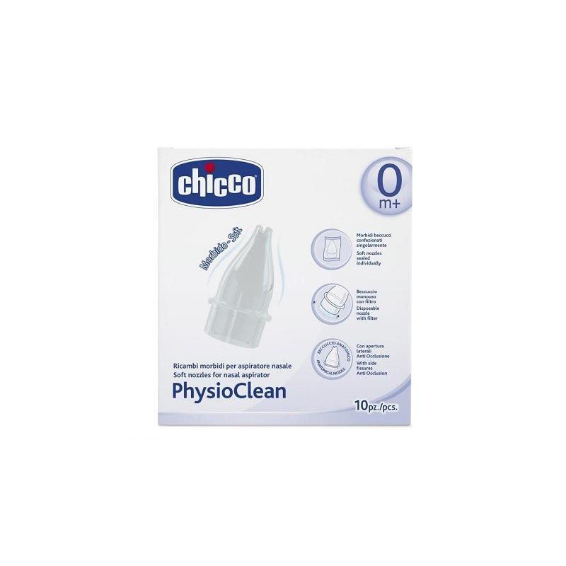 Chicco PhysioClean Ricambi Morbidi per Aspiratore Nasale per Bambini