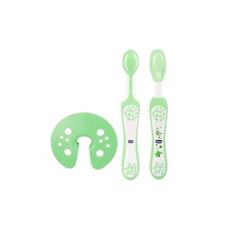 Chicco Set Evolutivo Oral Care Spazzolino da Denti e Massaggiatore per Bambini