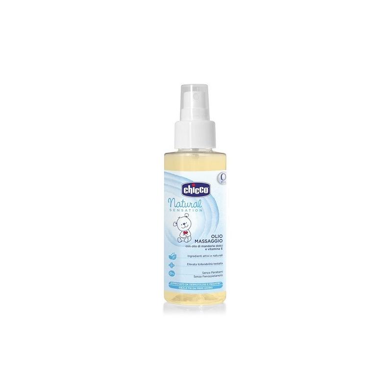 Chicco Natural Sensation Olio da Massaggio 0+ Mesi 100 Ml