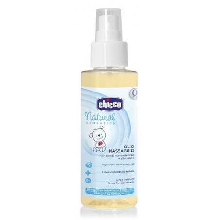 Chicco Natural Sensation Olio da Massaggio 0+ Mesi 100 Ml