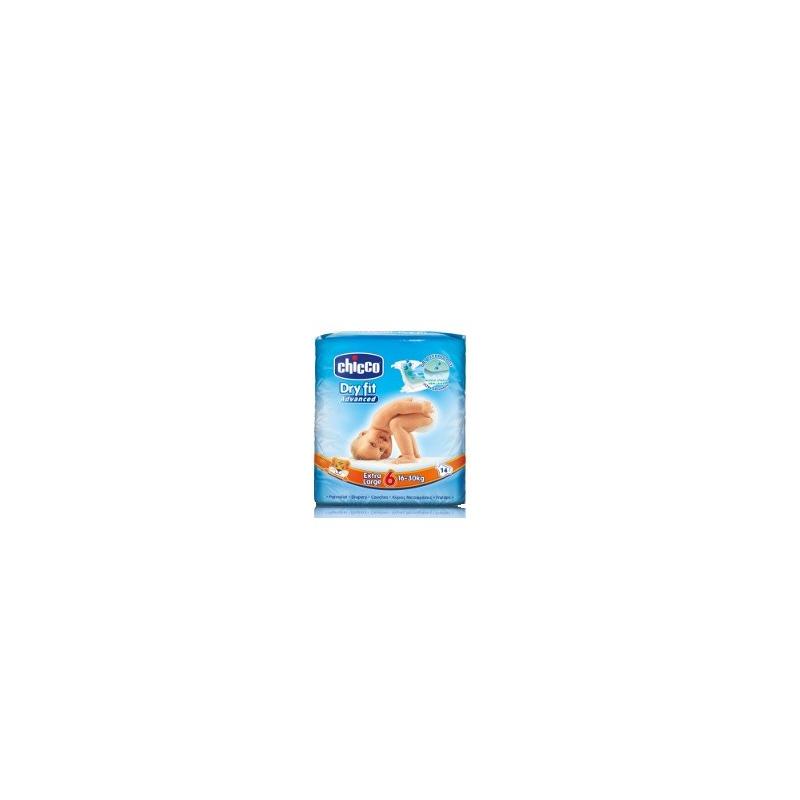 Chicco Dry Fit Advance 14 Pezzi Pannolini Extra Large 16-30 Kg
