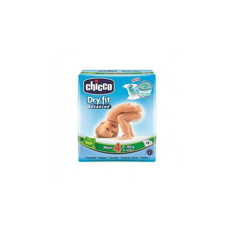Chicco Dry Fit Advanced 19 Pezzi Pannolini per Bambini Maxi 8-18 Kg