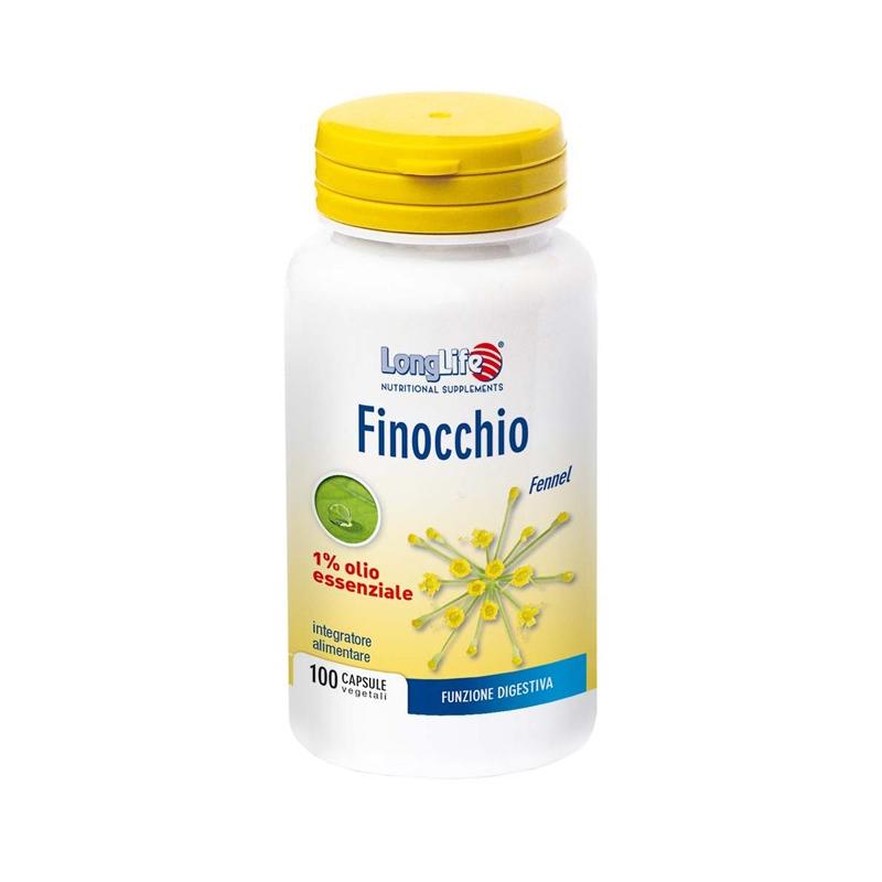 Longlife Finocchio Integratore Digestivo 1% 100 Capsule Vegetali