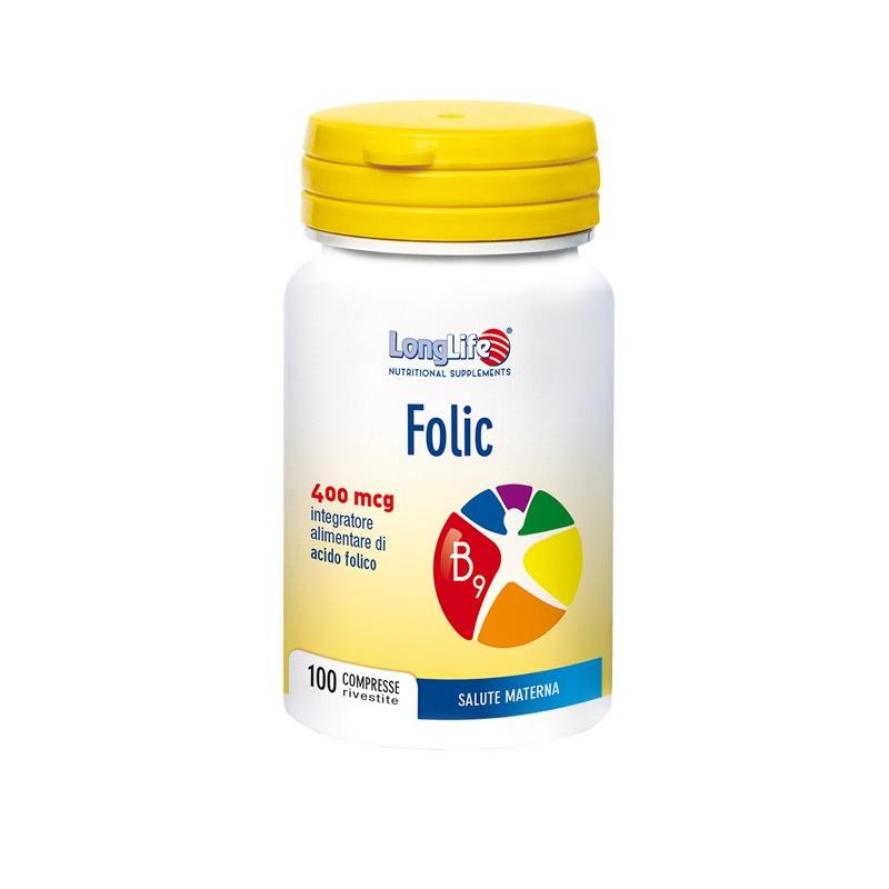 Longlife Folic Integratore per Gravidanza e Allattamento 100 Compresse