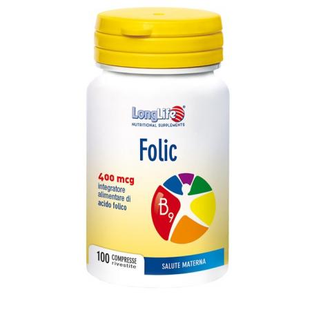 Longlife Folic Integratore per Gravidanza e Allattamento 100 Compresse
