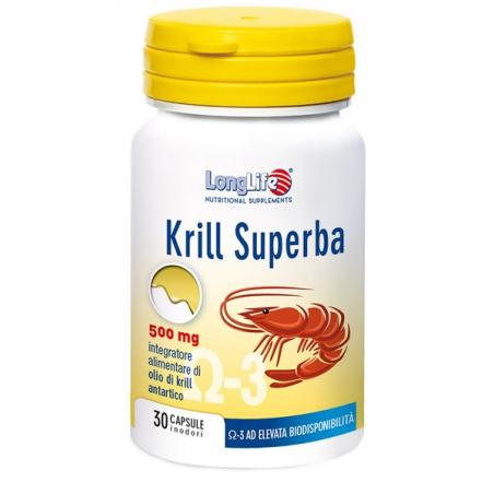 LongLife Krill Superba Integratore per il Cuore 30 Capsule