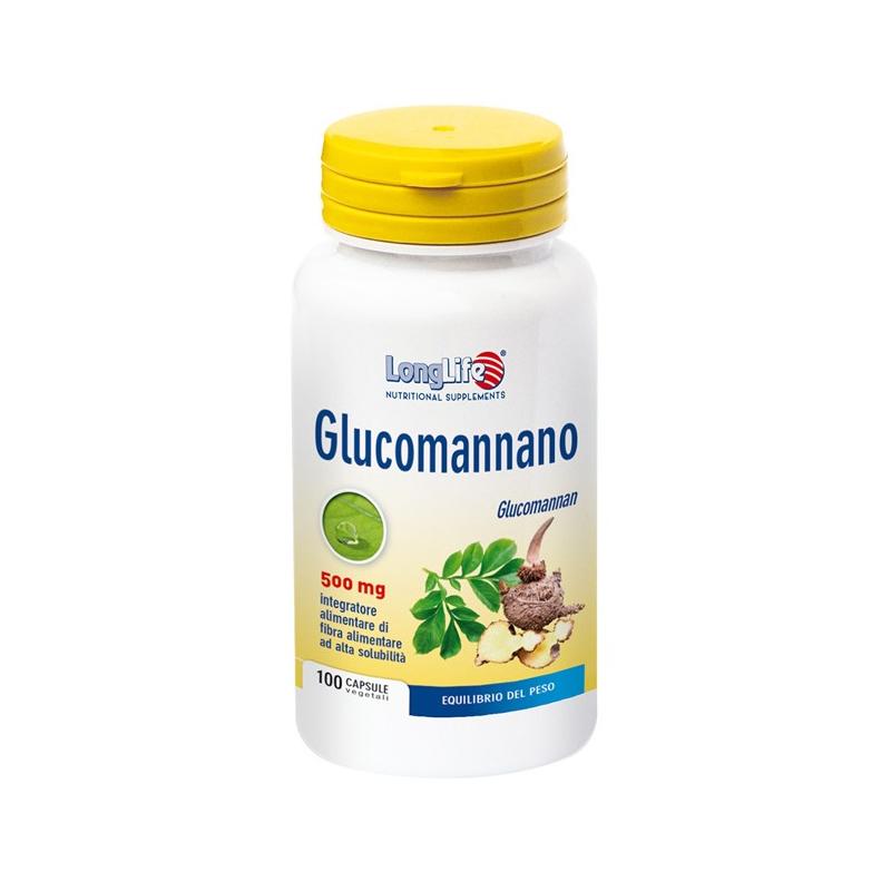 Longlife Glucomannano Integratore per l'Equilibrio del Peso 100 Capsule Vegetali