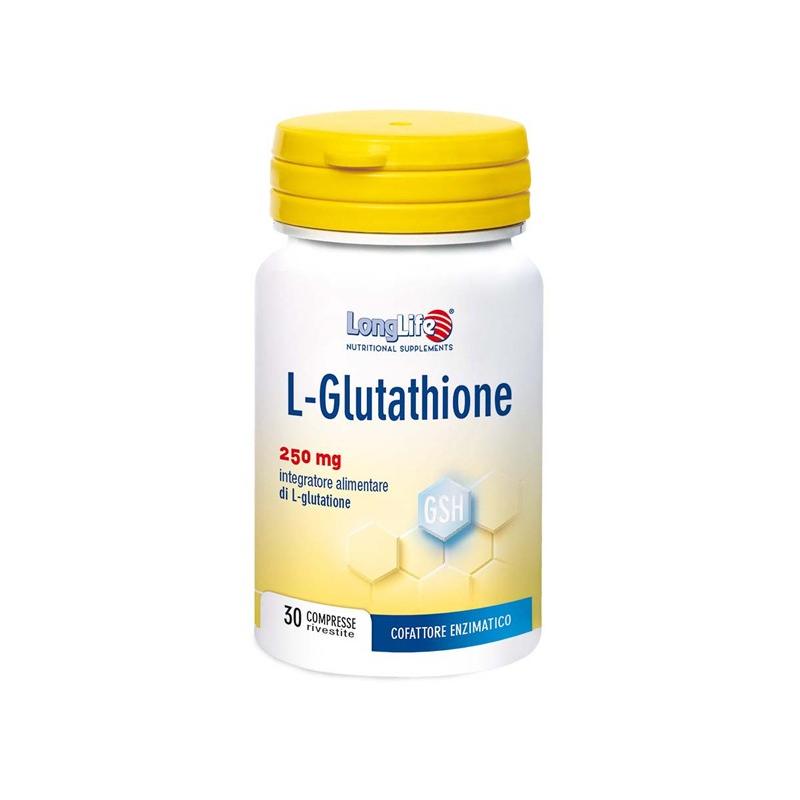 LongLife L-Glutathione Integratore Antiossidante 30 Compresse