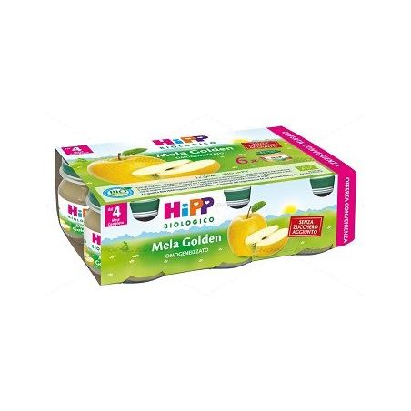 Hipp Biologico Omogeneizzati di Frutta Mela Golden 6*80 g