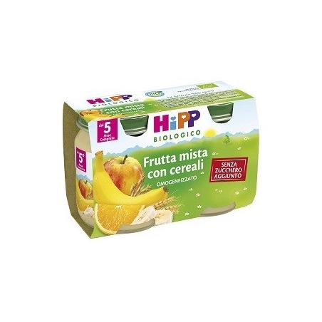 Hipp Biologico Omogeneizzati di Frutta Mista con Cereali 2*125g
