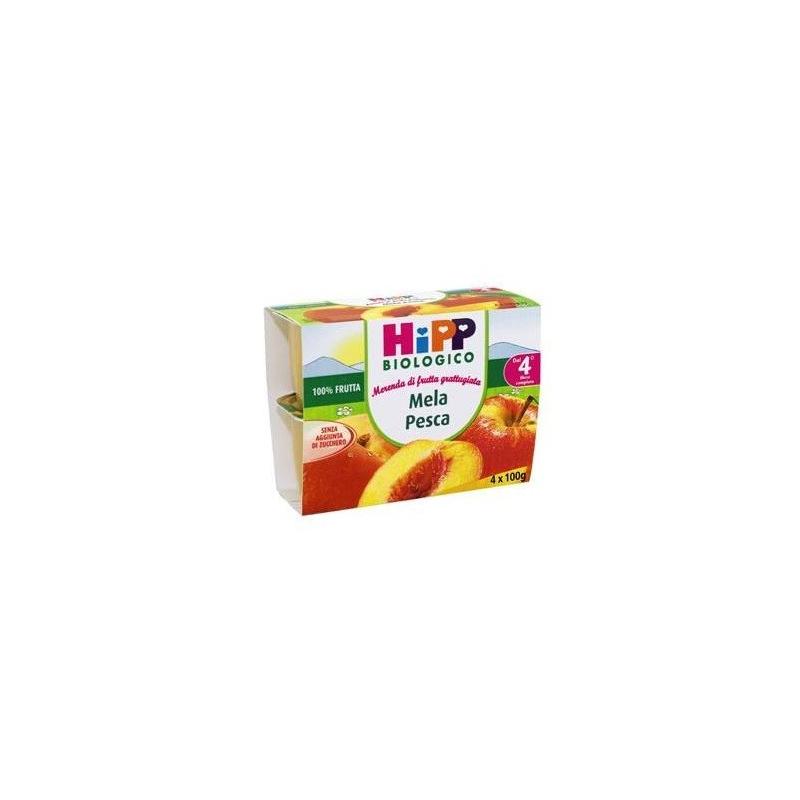 Hipp Biologico Frutta Grattugiata Mela e Pesca 4*100g