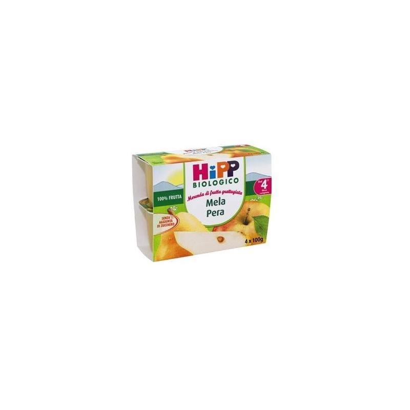 Hipp Biologico Frutta Grattugiata Mela e Pera 4*100g