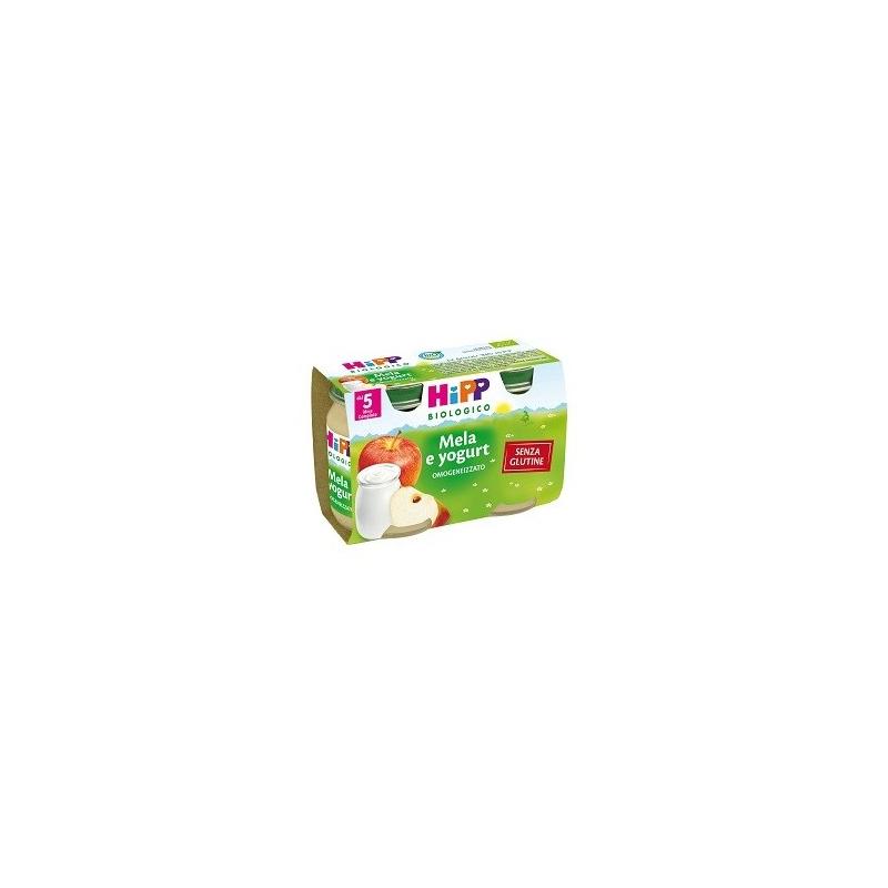 Hipp Biologico Omogeneizzati di Frutta Mela e Yogurt 2*125g