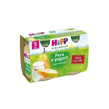 Hipp Biologico Omogeneizzati di Frutta Pera e Yogurt 2*125g