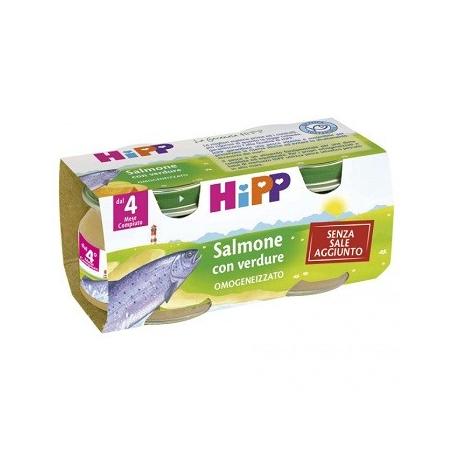 Hipp Biologico Omogeneizzati di Pesce Salmone con Verdure 2*80g
