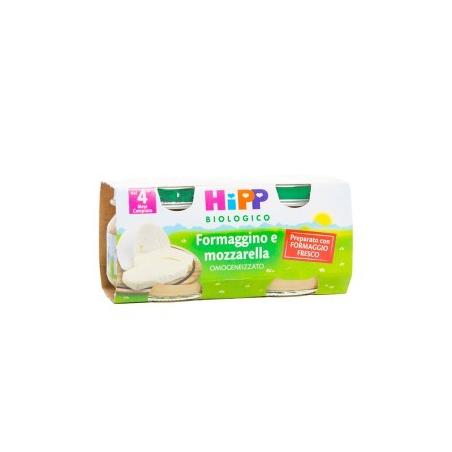 Hipp Biologico Omogeneizzati Gusto Formaggino e Mozzarella 2*80g