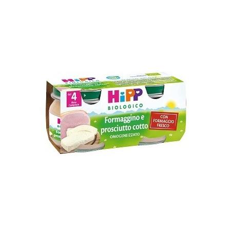 Hipp Biologico Omogeneizzati Gusto Formaggino e Prosciutto Cotto 2*80g