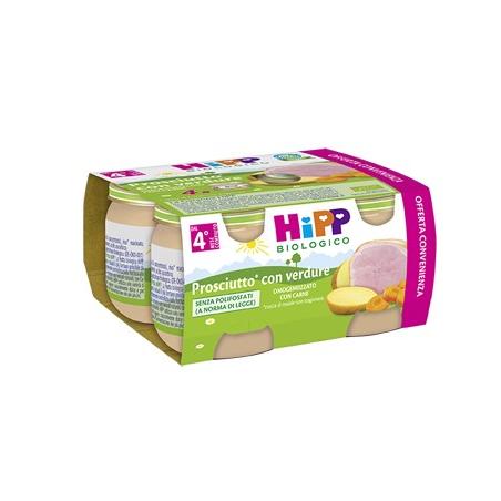 Hipp Biologico Omogeneizzati di Carne di Prosciutto con Verdure 4*80g