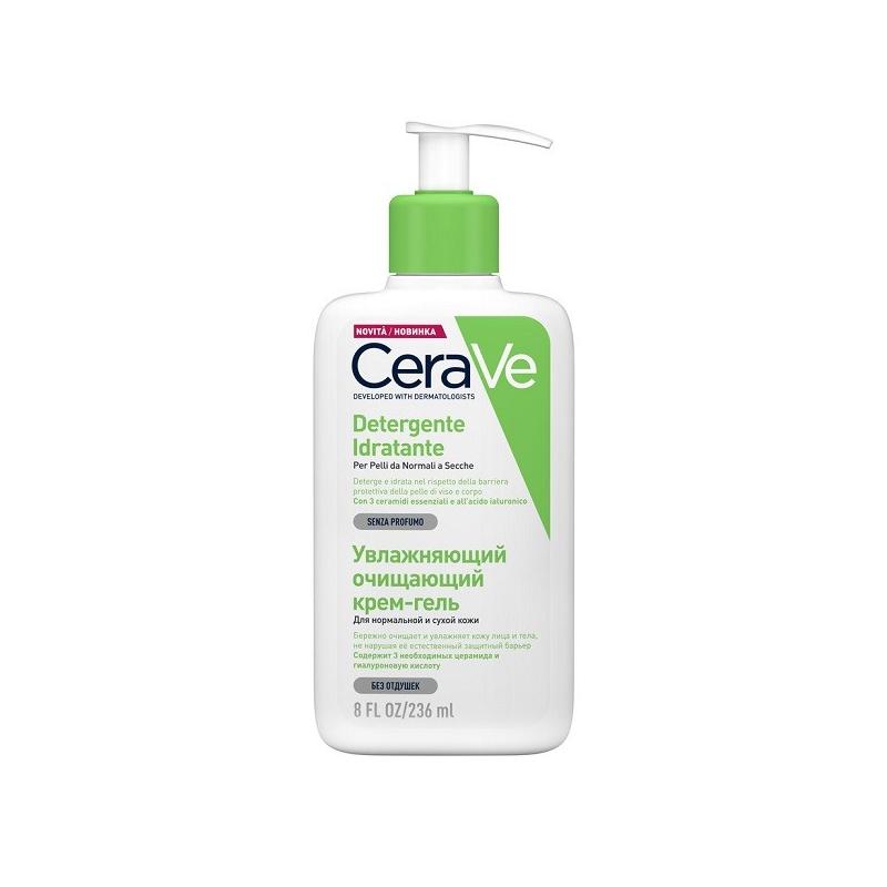 CeraVe Detergente Idratante 236 Ml Ideale per Pelli Normali e Secche