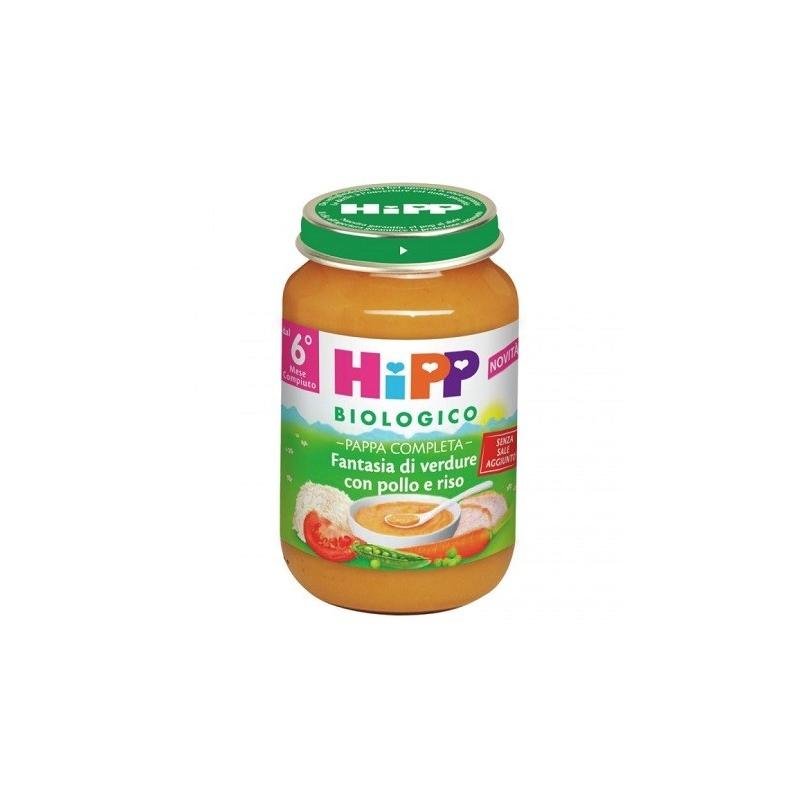 Hipp Biologico Pappe Pronte Fantasie di Verdure con Pollo e Riso 190g