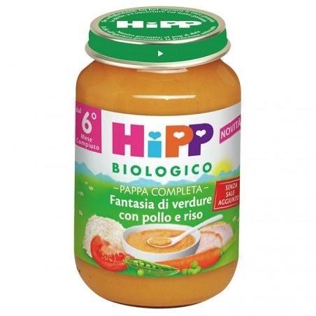 Hipp Biologico Pappe Pronte Fantasie di Verdure con Pollo e Riso 190g