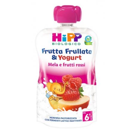 Hipp Biologico Frutta Frullata con Yogurt Mela e Frutti Rossi 100g