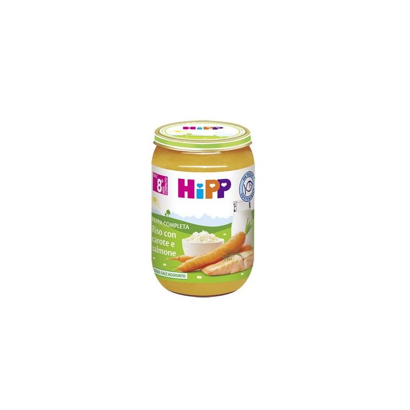 Hipp Biologico Pappe Pronte Riso con Carote e Salmone 220g