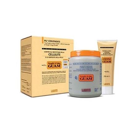 Guam Fanghi d'Alga e Gel 1 kg + 250 ml AntiCellulite Doppia Convenienza