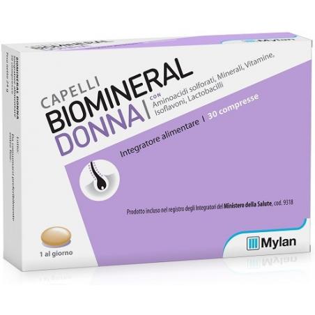 Biomineral Donna 30 Compresse Integratore Alimentare per Capelli
