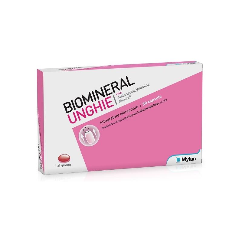 Biomineral Unghie 30 Capsule Rinforzante per Unghie