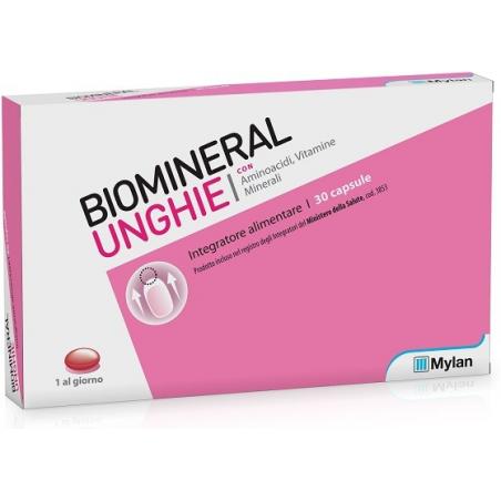 Biomineral Unghie 30 Capsule Rinforzante per Unghie