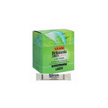 Guam Britannia Dren Plus 30 Bustine Integratore Drenante al Tè Verde