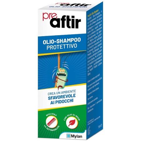 PreAftir 150 ml Olio Shampoo Anti Pidocchi e Lendini