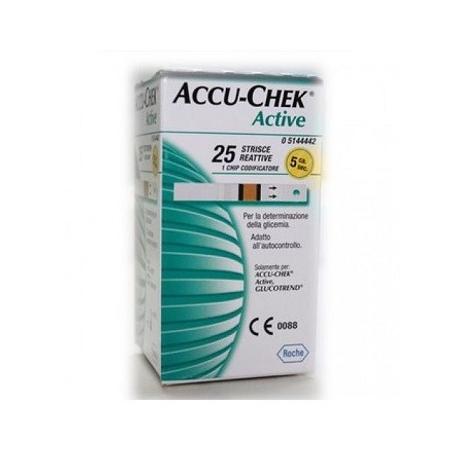 Accu Check Active 25 Pezzi Strisce Misurazione Glicemia