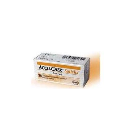 Accu Check Softclix 25 Lancette Monouso Pungidito
