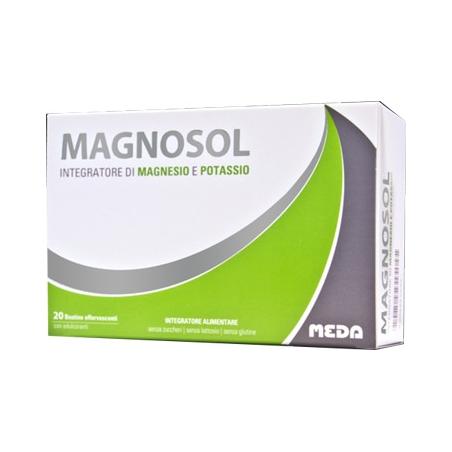 Meda Magnosol 20 Bustine Effervescenti Integratore di Magnesio e Potassio