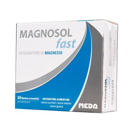 Meda Magnosol Fast 20 Bustine Orosolubili Integratore di Magnesio