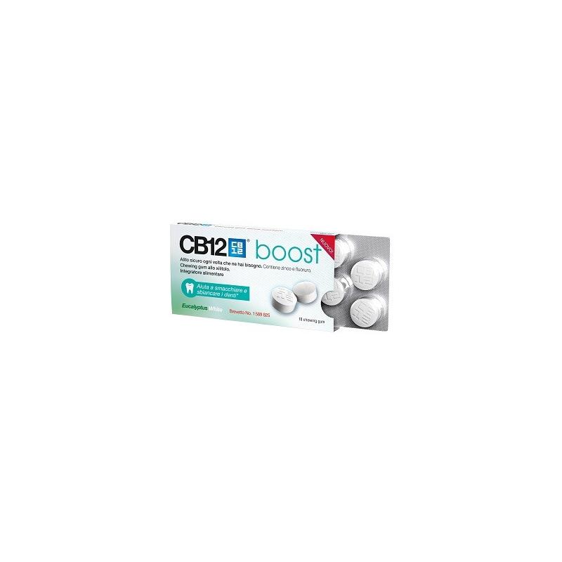 Meda CB12 Boost Eucalyptus White 10 Chewing Gum per Alito Fresco