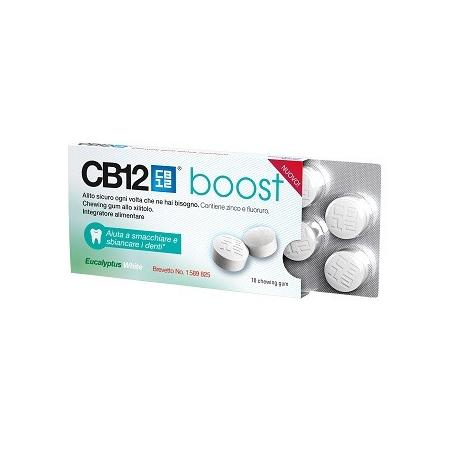 Meda CB12 Boost Eucalyptus White 10 Chewing Gum per Alito Fresco