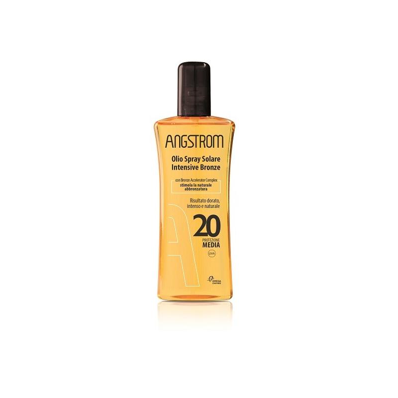 Angstrom Olio Solare Secco 150 ml Abbronzante Spray Protezione Bassa SPF 20