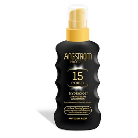 Angstrom Protect Hydraxol 175 ml Latte Spray Solare Corpo SPF 15