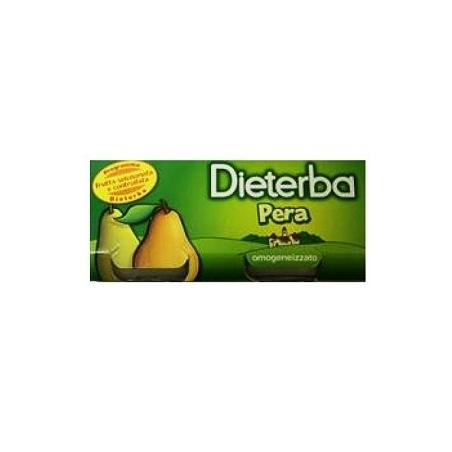 Dieterba 3 pezzi da 80 g Omogeneizzato Pera per Bambini