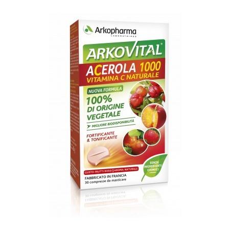 Arkopharma Acerola 1000 30 Compresse Integratore Alimentare
