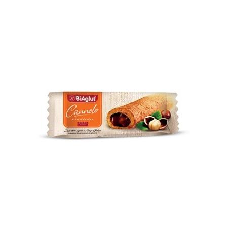 BiAglut Cannolo alle Nocciole 25 g Snack Senza Glutine